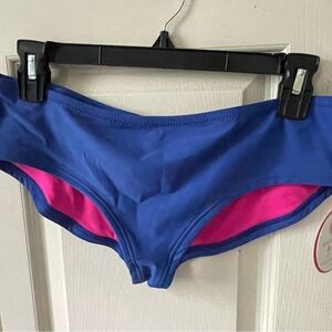 Gottex Blue and Pink Bikini Bottom